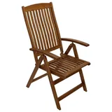 TPFGarden Menorca Gartensessel 60 x 110 x 47 cm braun 1 St.