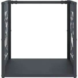 vidaXL Kaminholzregal Kaltgewalzter Stahl 40 x 40 x 40 cm Anthrazit