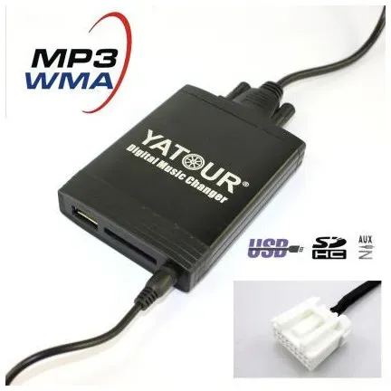 USB/MP3-Audio-Interface mit Bluetooth* für MAZDA 3, 5, 6, 323, RX8, MX5, CX7, MPV, PROTEGE bis 2008.