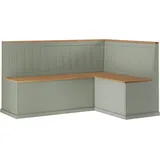 OTTO home Eckbank OTTO HOME "Sara", salbei, naturfarben, B:160cm H:90cm T:53cm, FSC-zertifiziertes Massivholz, Sitzbänke, Eckbank, aus massivem Kiefernholz, Paneel Rückenlehne, zwei Breiten