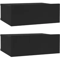 vidaXL Hängenachtschrank 40 x 30 x 15 cm Schwarz