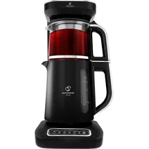 KARACA Caysever Robotea Pro 4 in 1 sprechender automatischer Teekocher Wasserkocher und Filterkaffeemaschine, 2500W, Chrome