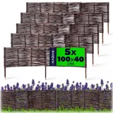 Kadax Palisade 100 x 40 cm 5 Stück braun