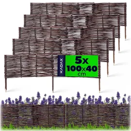 Kadax Palisade 100 x 40 cm 5 Stück braun