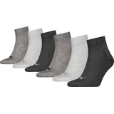 Puma Quarter Sneakersocken 6er Pack grau 39-42