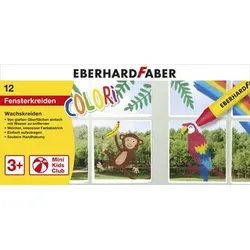 FABER 524112 Wachsmalstift EFA Fensterkreide Kartonetui