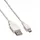 Value USB 2.0 Kabel, Typ A - 5-Pin Mini, weiß, 0,8 m