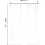 vidaXL Verdunkelungsvorhänge mit Haken 2 Stk. Samt Anthrazit 140x245cm