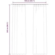 vidaXL Verdunkelungsvorhänge mit Haken 2 Stk. Samt Anthrazit 140x245cm