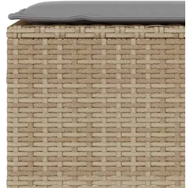vidaXL Gartenbank 114 x 33 x 41 cm Beige