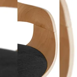 CLP 2er Set Stühle Kingston Stoff natura/dunkelgrau