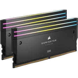 Corsair Dominator Titanium RGB Schwarz CMP64GX5M2B6400C32 Speichermodul 64 GB 2 x 32 GB DDR5 64GB DDR5-6400 CL32 Intel XMP)