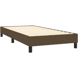 vidaXL Boxspringbett 100 x 200 cm Dunkelbraun