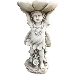 Charmante Gartenfigur ROSALIE in naturgetreuer Stein-Optik