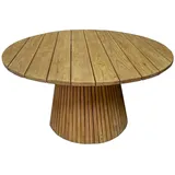 Gartentisch CINDY rund 150 cm Massivholz Teak Säulenfuß Landhausstil Matz Möbel