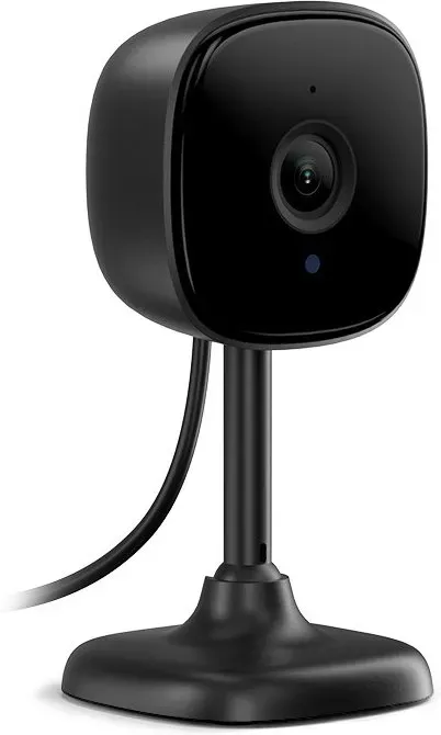 WOOX Smarte Innenkamera, Bewegungserkennung, 2K Ultra-HD-Auflösung, bis zu 8 m Nachtsicht, 114° diagonales Sichtfeld, Zwei-Wege-Audio-Kommunikation, Echtzeit-Benachrichtigungen