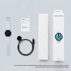 Samsung Galaxy Watch6 Silver 44 mm BT Sport Band Silver M/L