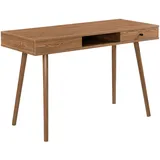 [en.casa] Schreibtisch Habo Dunkler Holzton