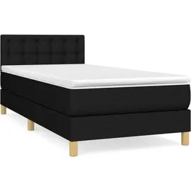 vidaXL Boxspringbett 100 x 200 cm Schwarz