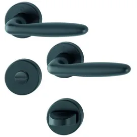 HOPPE Rosettengarnitur WC schwarz matt 1510/42KB/42KBS