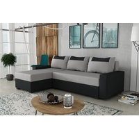 Fun Möbel Ecksofa Schlafsofa Sofa HEDVIG LUX Manila Schwarz-