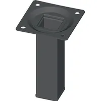 Element-System Möbelfuß schwarz RAL 9005 25x25mm H.250mm Platte ELEMENT SYSTEM