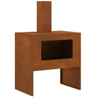 VidaXL - Feuerstelle mit Rauchabzug 60x40x96 cm Cortenstahl