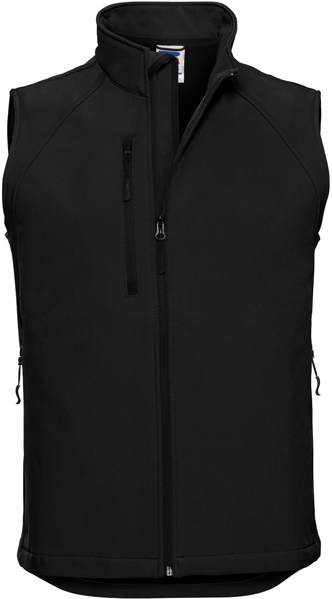 Russell Softshell Weste, black, XS