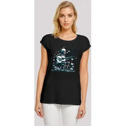 T-Shirt F4NT4STIC "Skelett spielt Gitarre, Musik, Liebe", Damen, Gr. 4XL, schwarz, Obermaterial: 100% Baumwolle, casual, regular fit, Rundhals, Kurzarm ohne Bündchen, Shirts, Premium Qualität