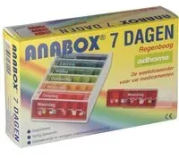 Anabox Boîte à médicaments 7 Jours Arc en Ciel Néerlandais AD155880 1 pc(s)