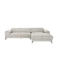 W.Schillig Ecksofa Piedroo ¦ grau ¦ Maße (cm): B: 303 H: 70 T: 193