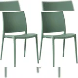 CLP Meton Gartenstuhl 42 x 42 x 81 cm Oliv 2 St.