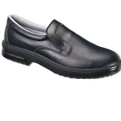 Sicherheitsschuhe S2 - Slipper mit Stahlkappe, schwarz, Schuhgröße 38