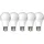 LEDS LIGHT LED-Birne 0620301 8,5 W E27 warmweiß 5 St.