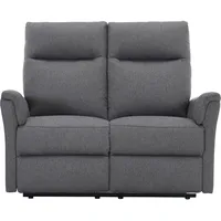 Home Affaire 2-Sitzer HOME AFFAIRE "FINNARA,2-Sitzer,elelektrische Relaxfunktion in 2 Sitzen, USB A/C", anthrazit, B:128cm H:103cm T:88cm, 100% POLYESTER, Sofas, Liegefunktion 105-135, Federkern