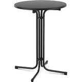 Royal Catering Stehtisch klappbar rund Ø 80 cm schwarz (80 x 80 x 111 cm) hoch Bistrotisch Gastronomie