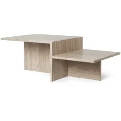Ferm Living - Distinct Couchtisch, Travertin-Stein