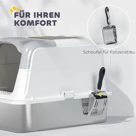 PawHut Katzentoilette onesize Weiß