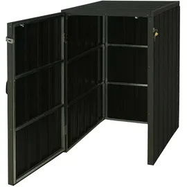 MCW Mülltonnenverkleidung J28 117 x 80 x 105 cm grau