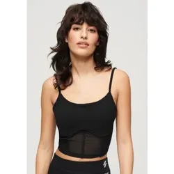 Superdry für Damen. W6011833A Korsett Sport Tech schwarz (XS), Heimtextilien, Sportlich, Baumwolle, Multisport