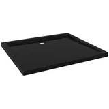 vidaXL Duschtasse ABS Rechteckig Schwarz 80x90 cm