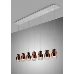 Siebenflammige Designer-LED-Hängeleuchte Fedora Axo Light - Bronze
