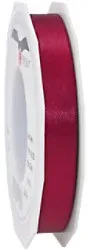 PRAESENT Doppelsatin 7181525-619 Bordeaux 15 mm x 25 m 2 Stück