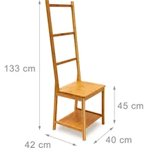 Relaxdays Herrendiener Bambus natur