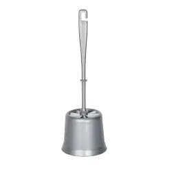 WENKO Economic WC-Garnitur 21883100 , Maße (B/T x H): Ø 12 x 39 cm, grau