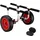 Wiltec Transportwagen für Boote/Kanus/Kajaks Ø31 cm Aluminium/Polyurethan Rot