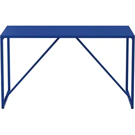 Oviala Rechteckiger Esstisch für 4 Personen aus dunkelblauem Stahl