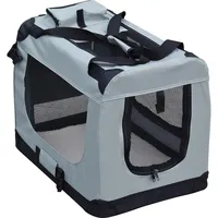 Fudajo Transportbox für Hunde, Katzen XXL (90x60x64cm), robust, leicht,