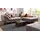 Jockenhöfer GRUPPE San Francisco L-Form, 358x91x119 cm", Luxus-Microfaser braun/schlamm
