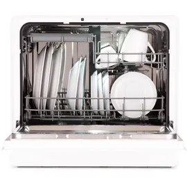 Klarstein Emerald 5 Slim Tischgeschirrspüler (freistehend, 550 mm breit, Weiß)